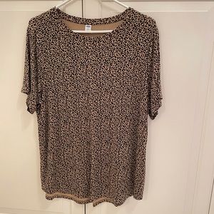 Animal print top